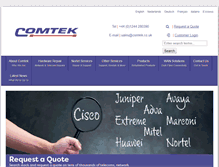 Tablet Screenshot of comtek.co.uk